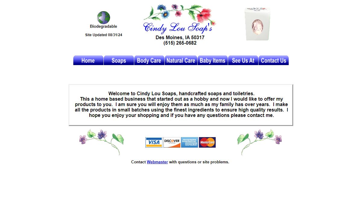 Cindy Lou's Soaps, handmade, handcrafted soaps