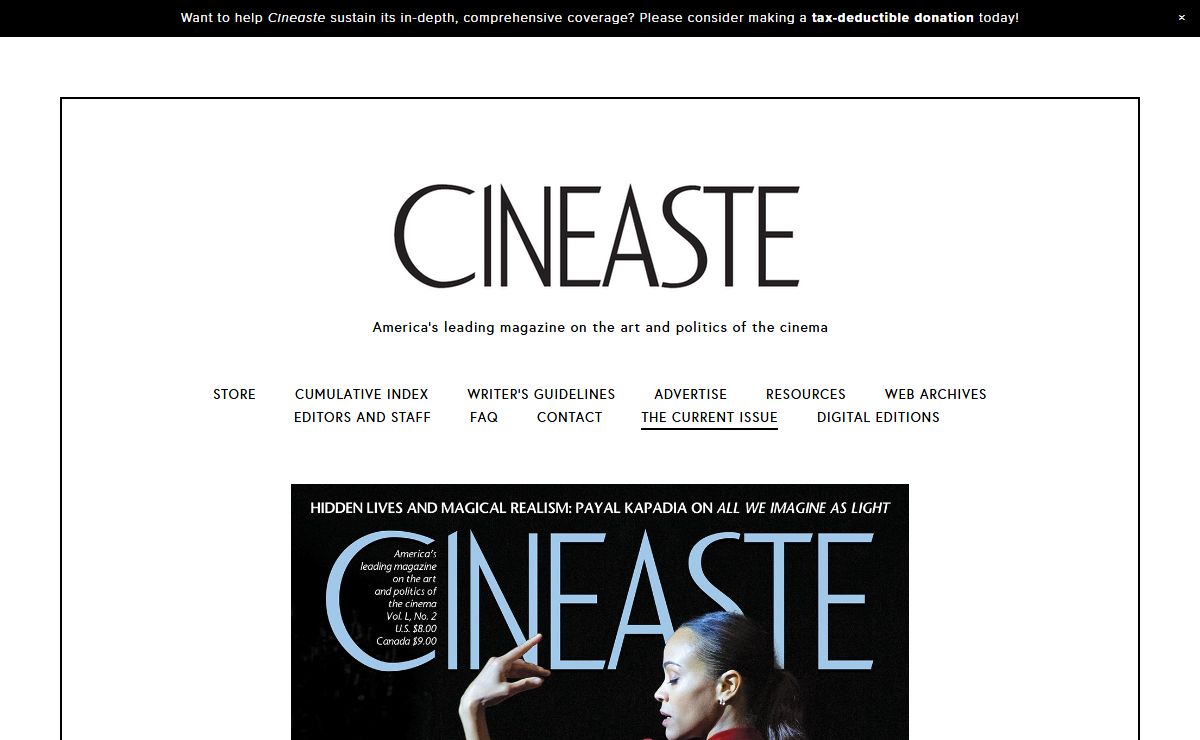 Cineaste Magazine