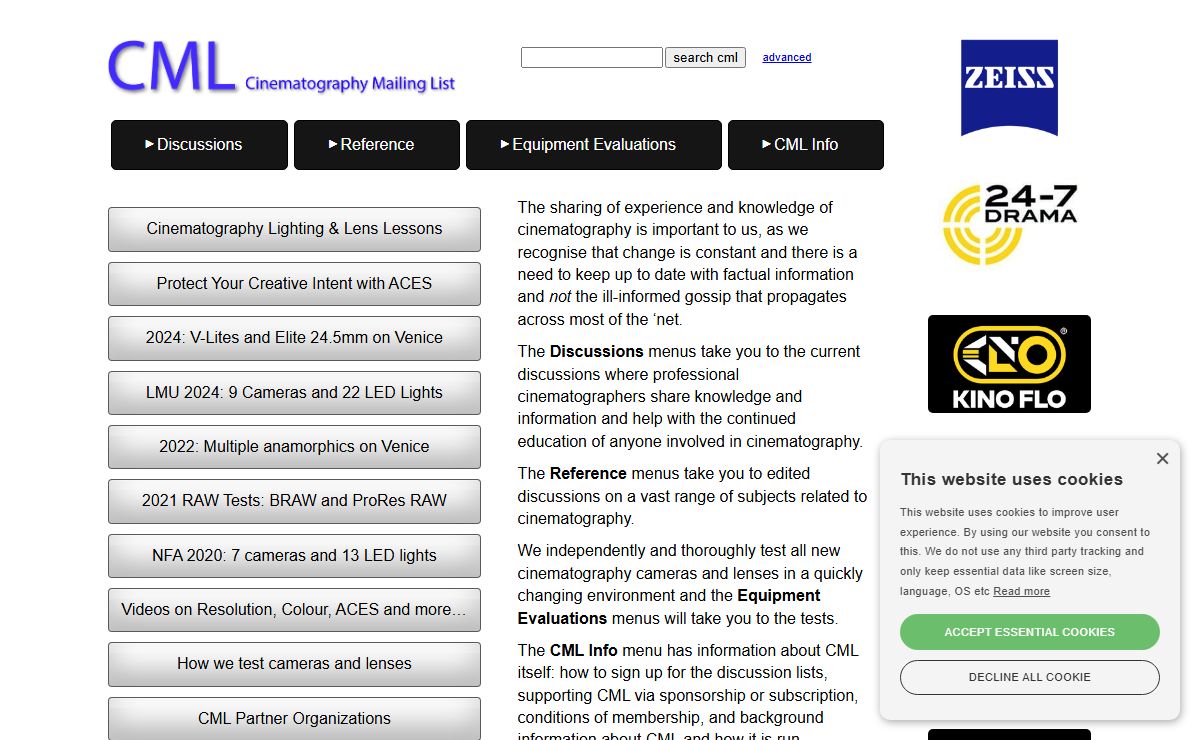 Cinematography Mailing List - CML