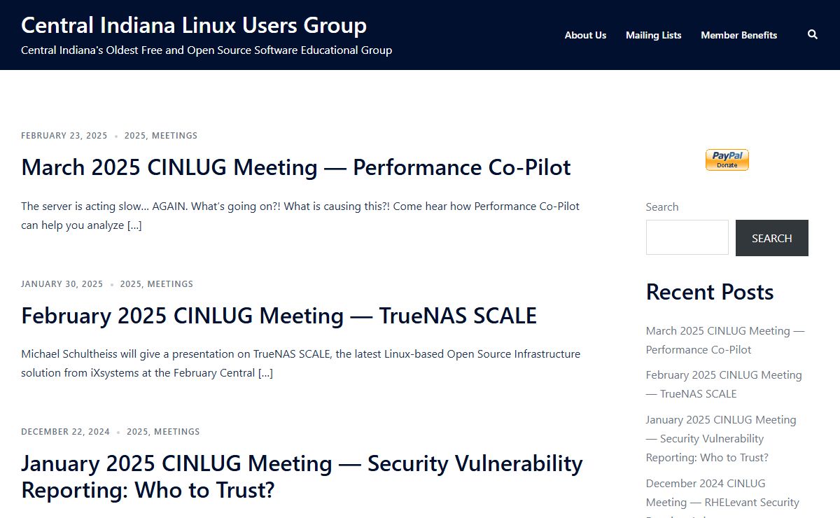 Central Indiana Linux Users Group – Central Indiana's Oldest Free and Open Source Software Educational Group