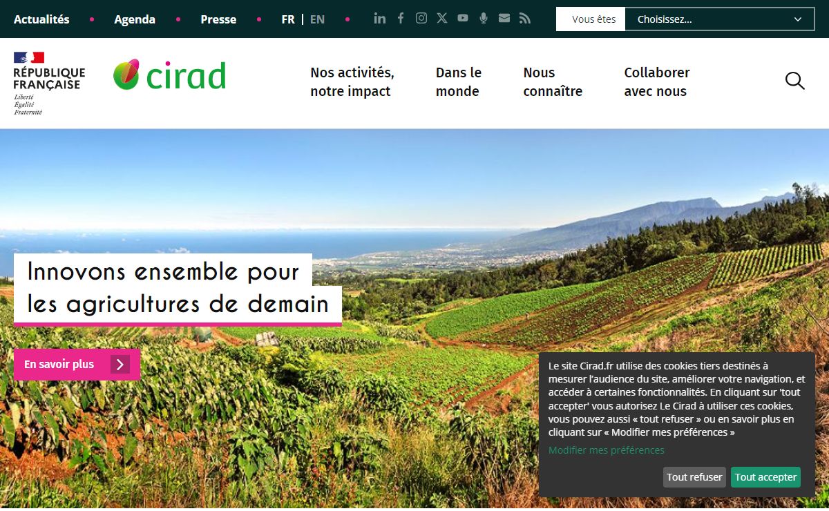 Cirad, la recherche agronomique pour le développement durable des régions tropicales et méditerranéennes. | Cirad