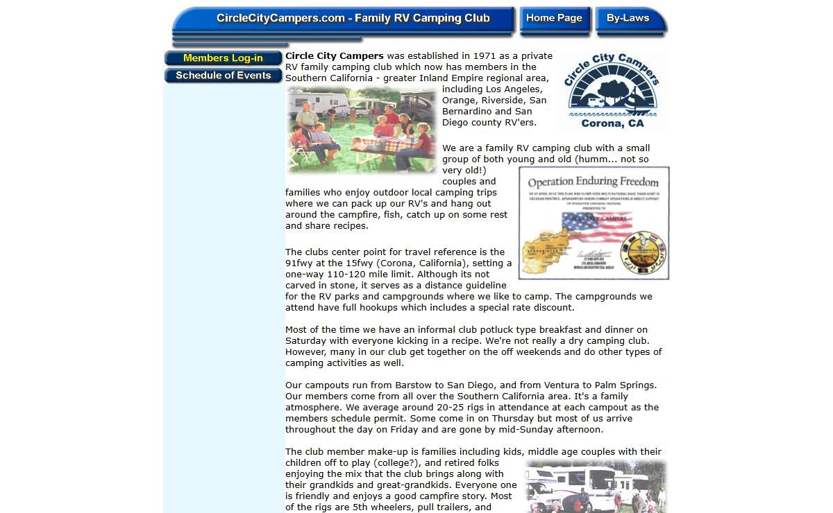 RV Camping Clubs - Southern California camping club for Families even if you do not have kids