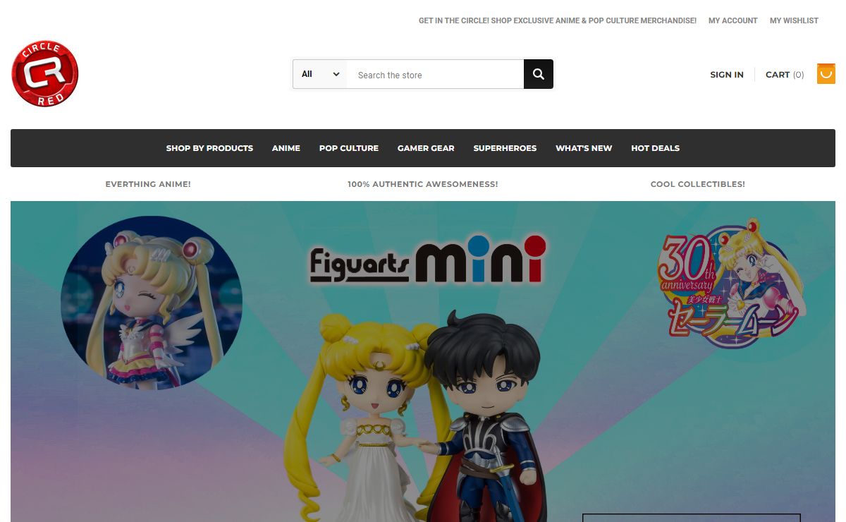 Circle Red - Anime, Gamer, Superhero Gear, Figures, Hobby Collectibles, Pop Culture Store!