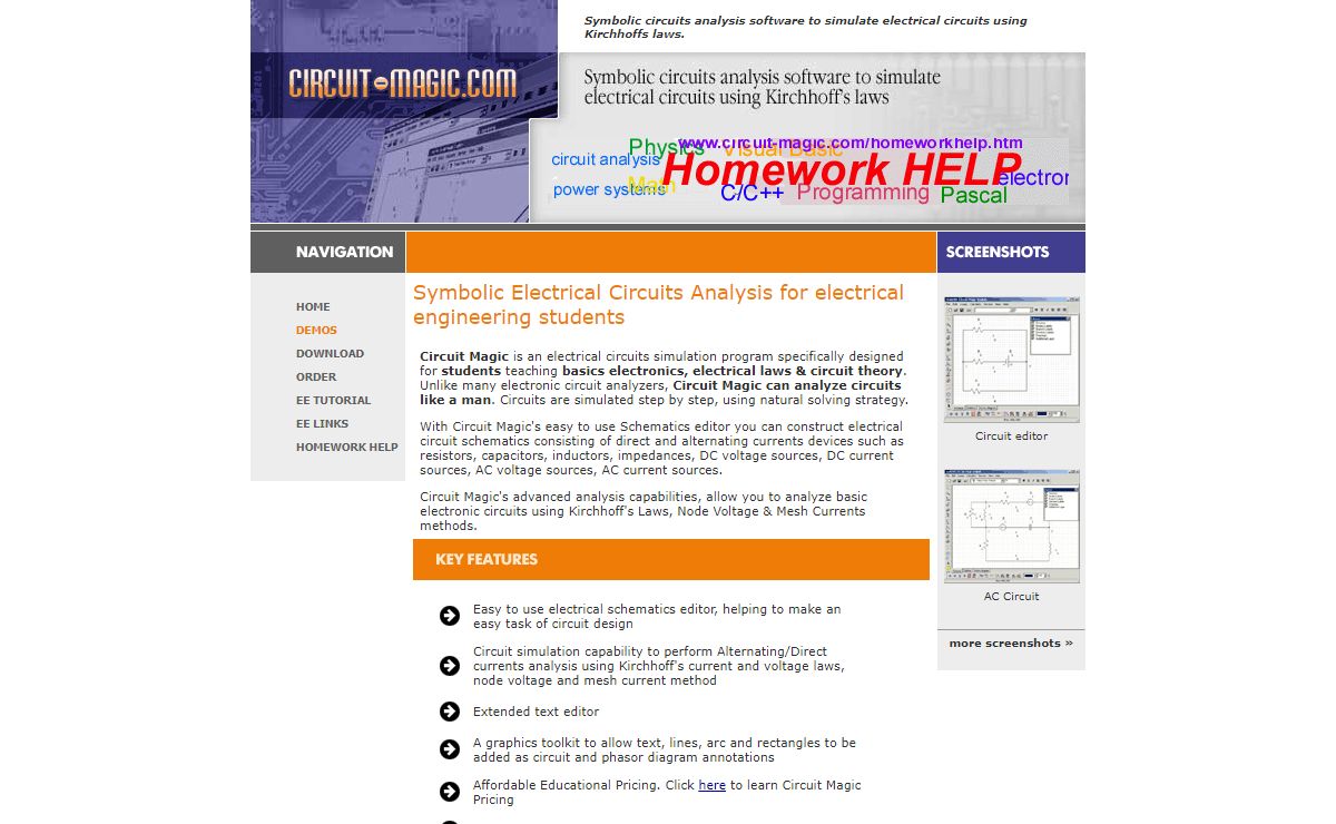 AKNM Circuit Magic symbolic circuit analysis.
