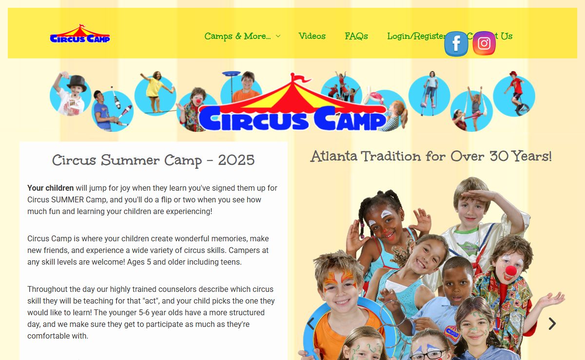 Circus Camp – Greatest Camp on Earth in Atlanta