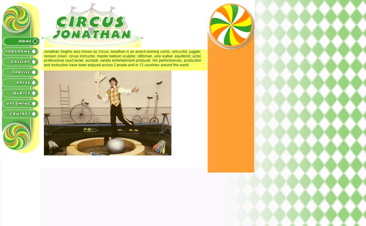 Circus Jonathan Welcome, Bienvenue