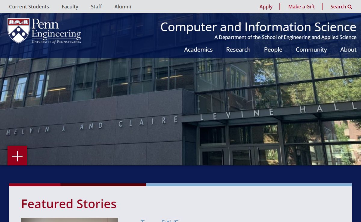 Computer and Information Science | A Department of the School of Engineering and Applied Science