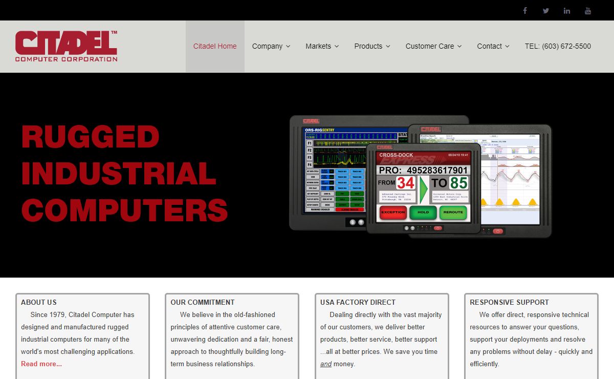 Citadel Forklift Computers and Industrial Crane Computers