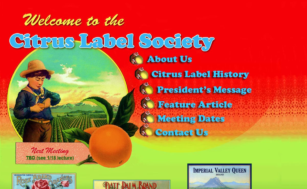 Citrus Label Society: For lovers of citrus labels