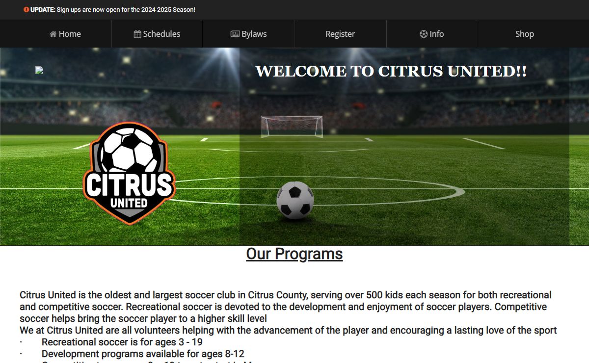 Citrus United - Citrus County Soccer League