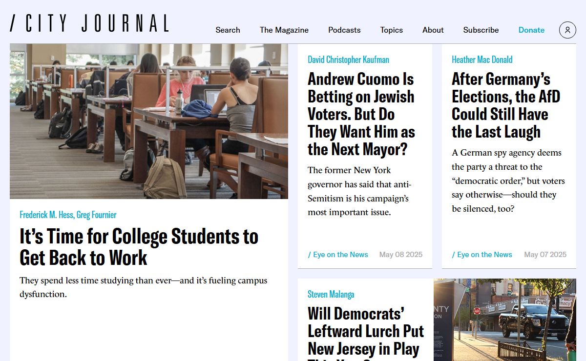 City Journal | Urban Affairs Magazine | Conservative Magazine Online