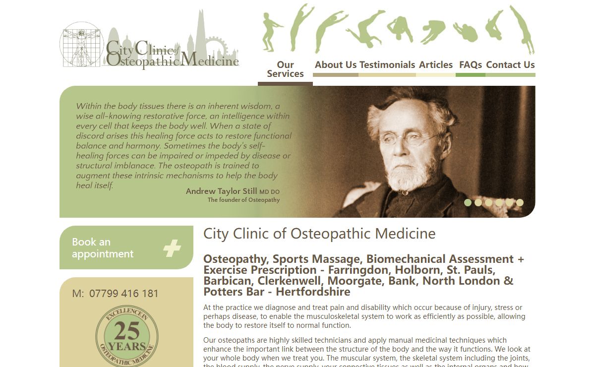 Central London Osteopath – City Clinic of Osteopathic Medicine
