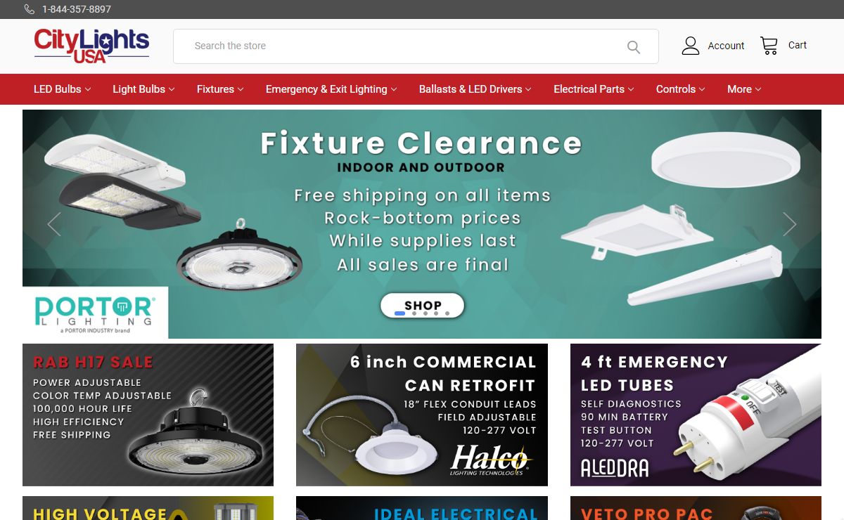 Lighting supplies at the best prices | CityLightsUSA.com