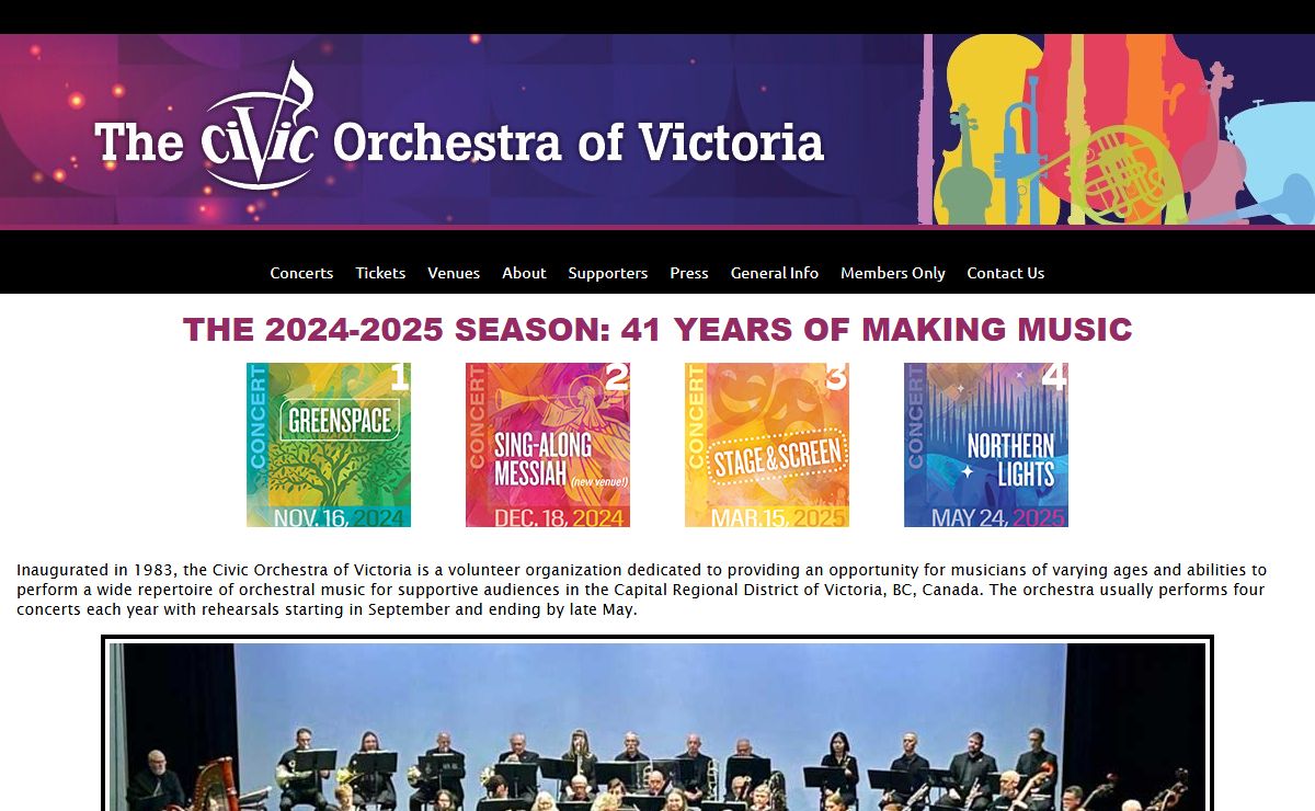 Civic Orchestra of Victoria - Home Page