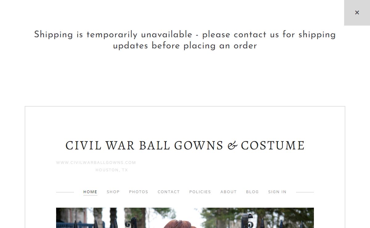 Civil War Ball Gowns & Costume
