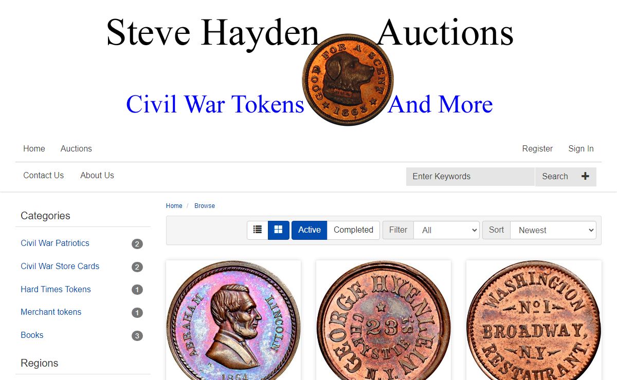 civilwartokens.com