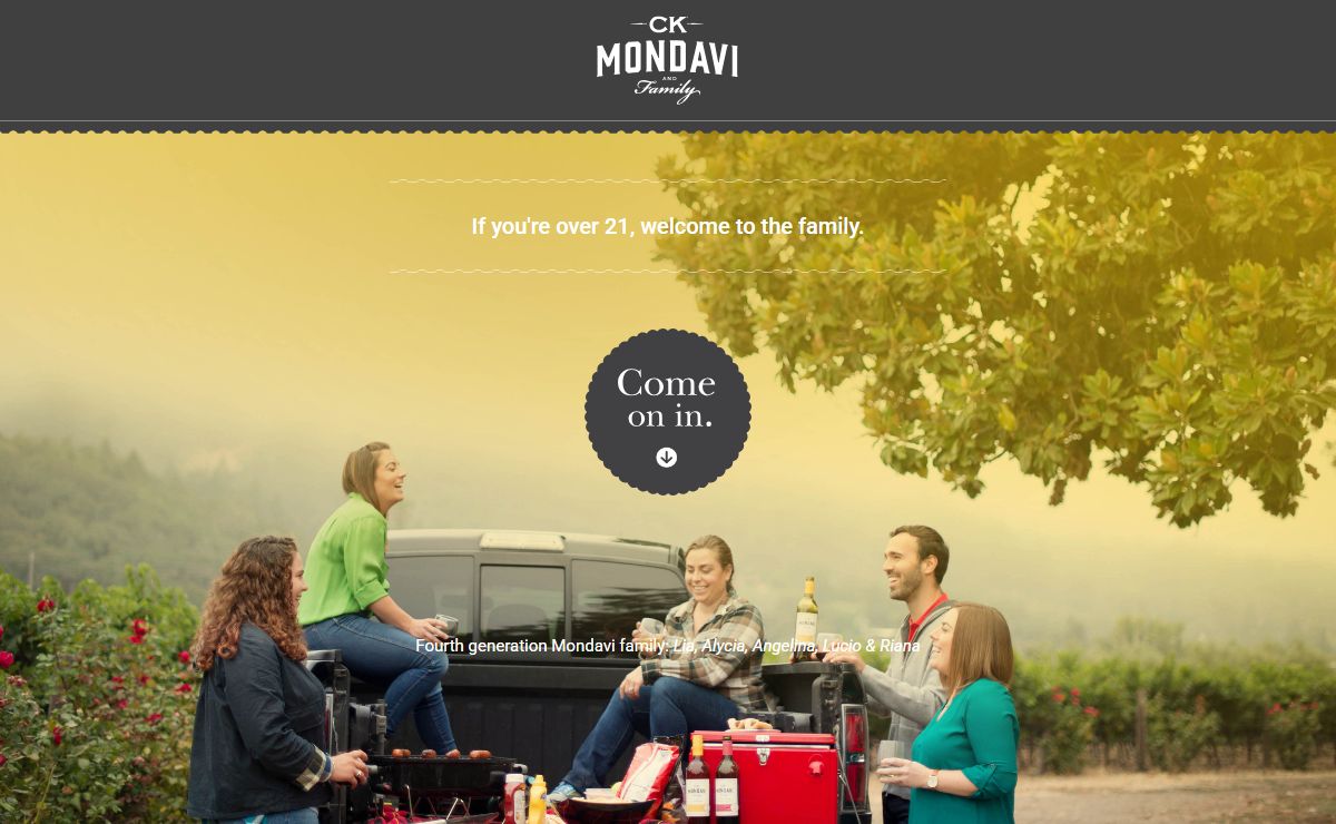 Age Gate – CK Mondavi and Family