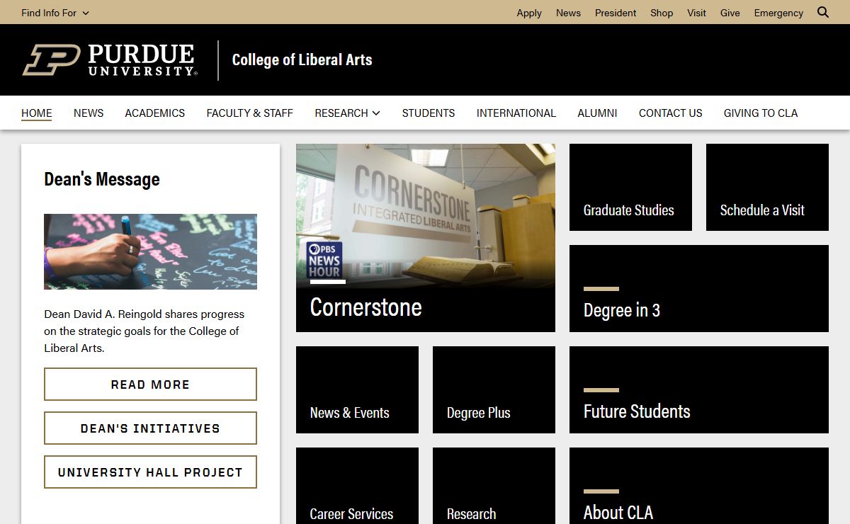 Home - College of Liberal Arts - Purdue University