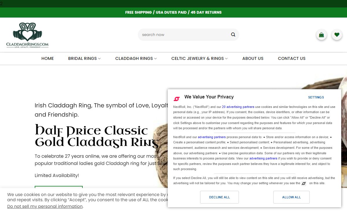 Claddagh Rings Handmade in Ireland | Irish Ring | CladdaghRings.com