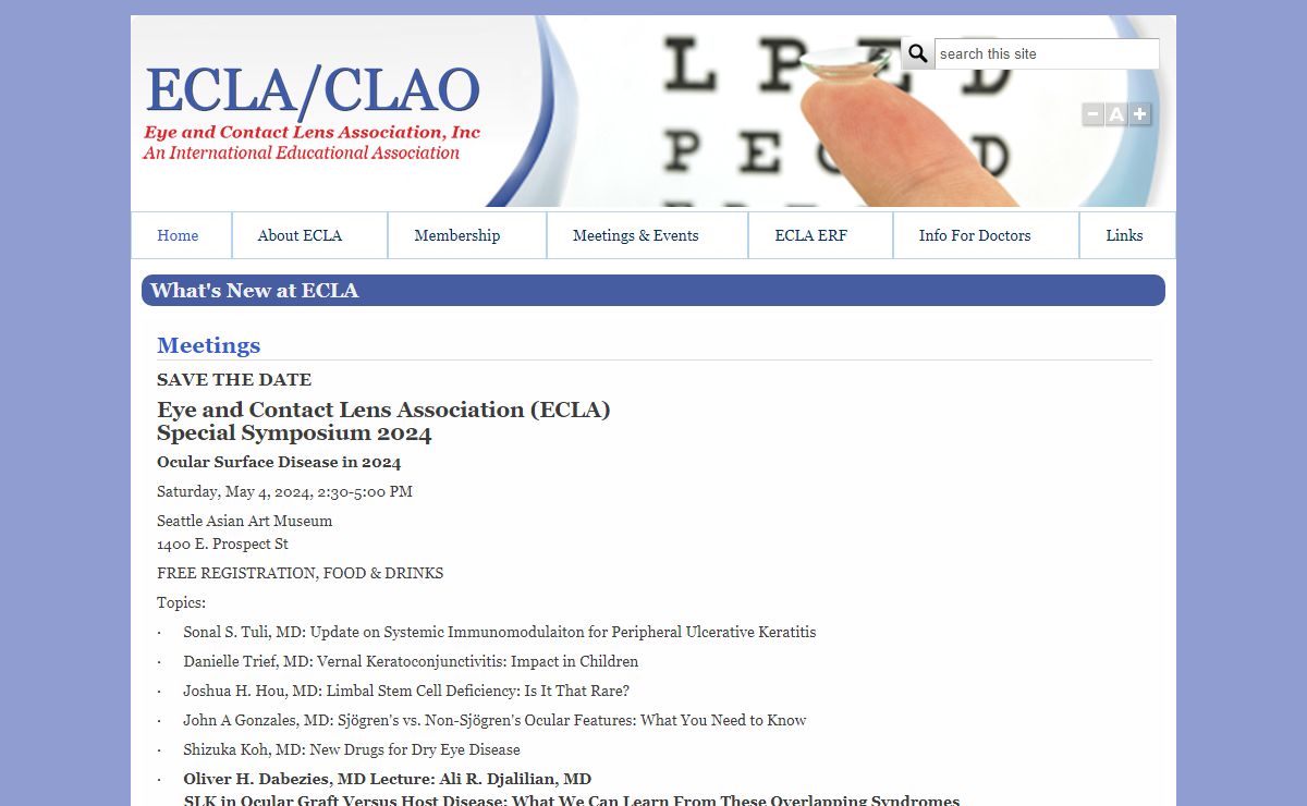 What's New at ECLA | ECLA / CLAO