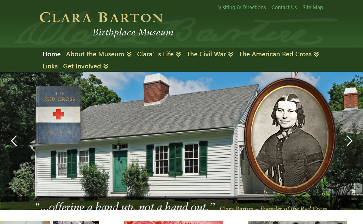 Clara Barton Birthplace Museum | Experience Clara Barton's childhood home