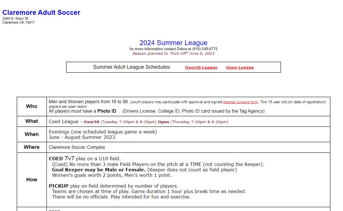 Claremore Soccer Club