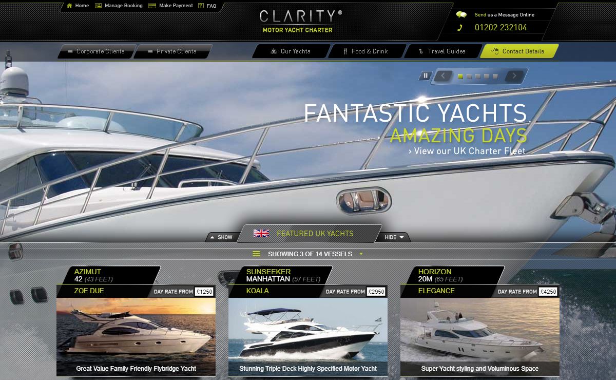 Clarity Yacht Charter - Private Charter and Corporate Events
