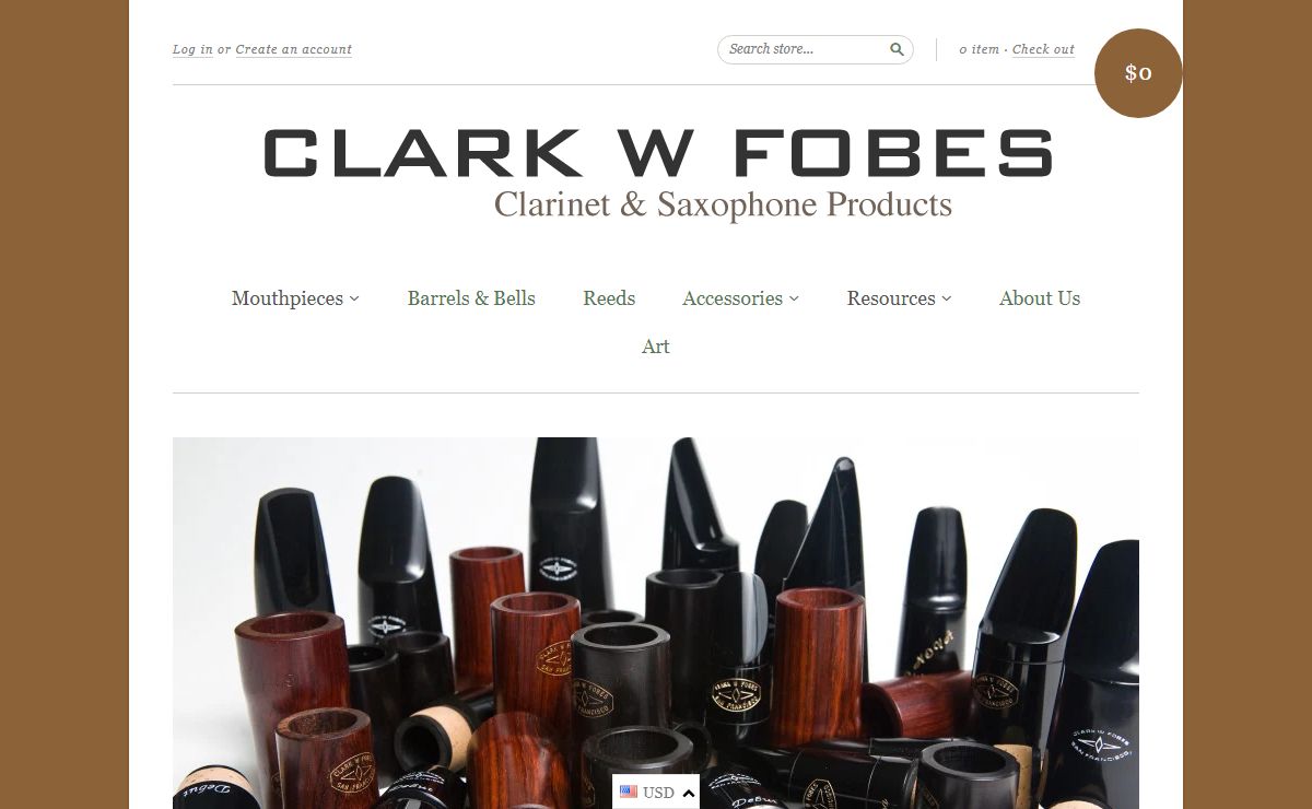 Clark Fobes, clarinet, mouthpiece, Leuthner, reeds, bass clarinet – Clark W. Fobes Clarinet & Saxophone Products