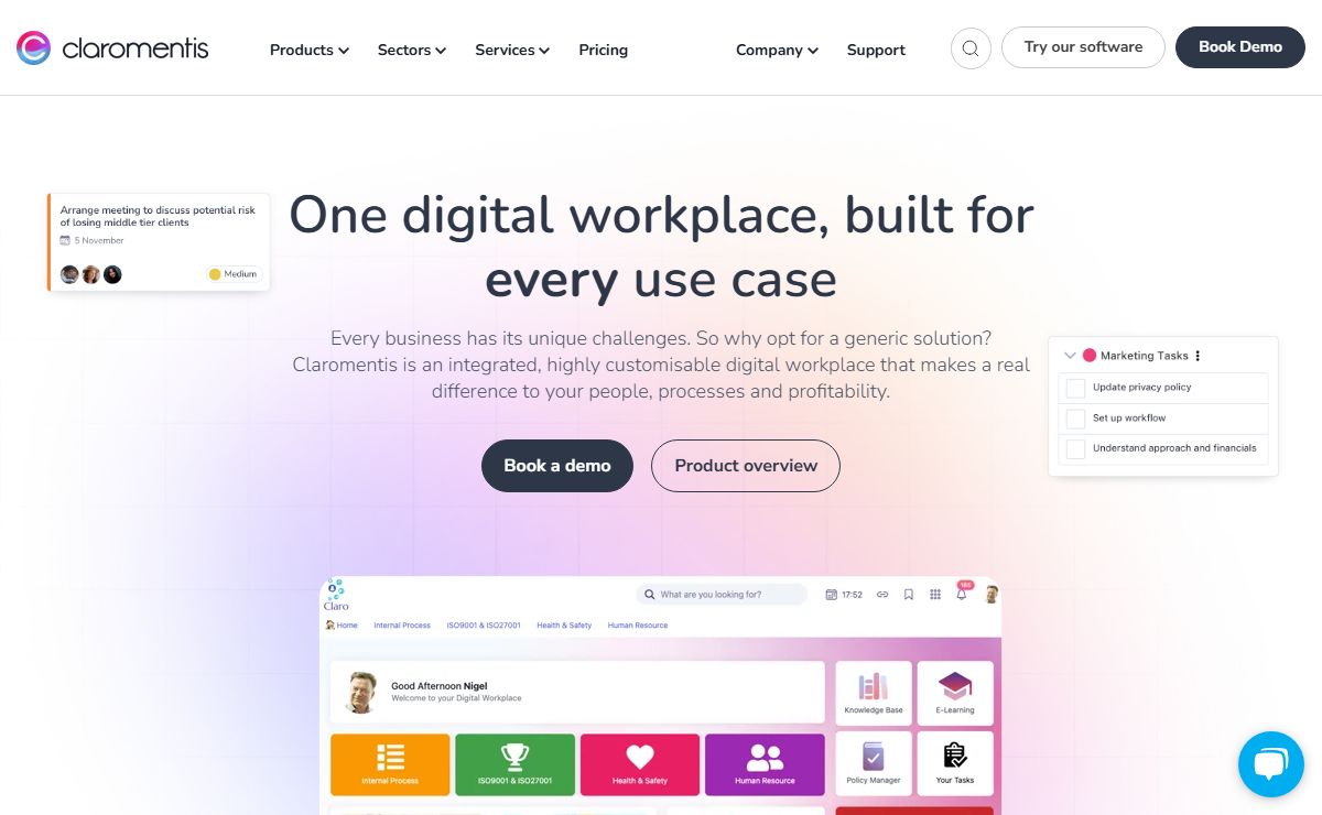 A Digital Workplace Solution | Claromentis