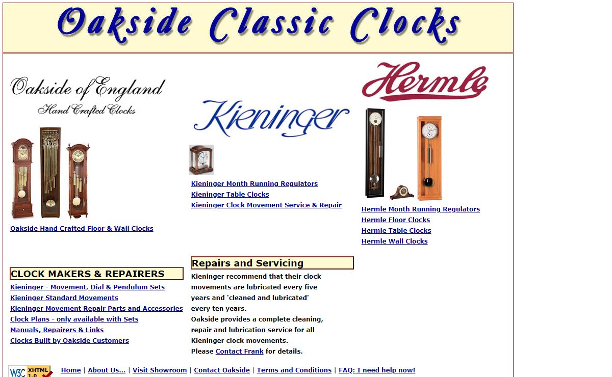Oakside Classic Clocks - Hampshire| Home