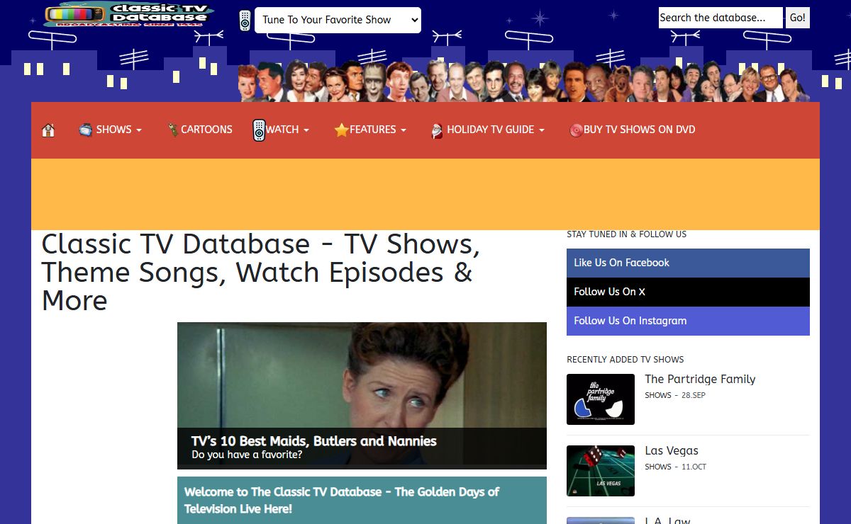 Classic TV Database - Your Home for Classic TV!