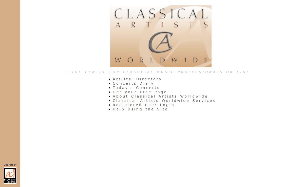 Classical Artists Worldwide Homepage