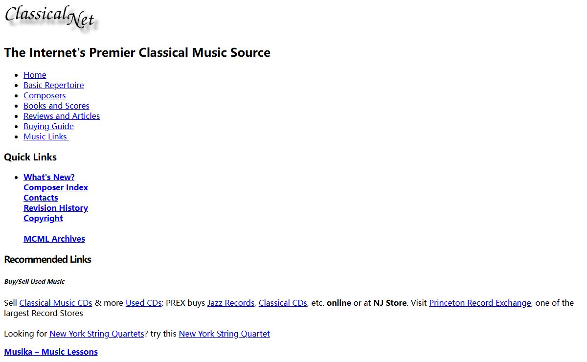 Classical Net - Classical Music Information & Reviews