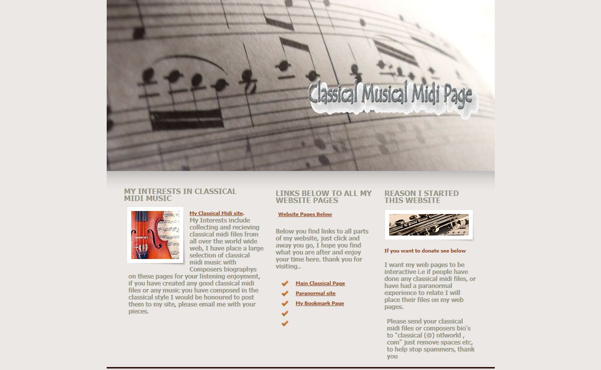 Classical musical midi composers biography free classical midi.