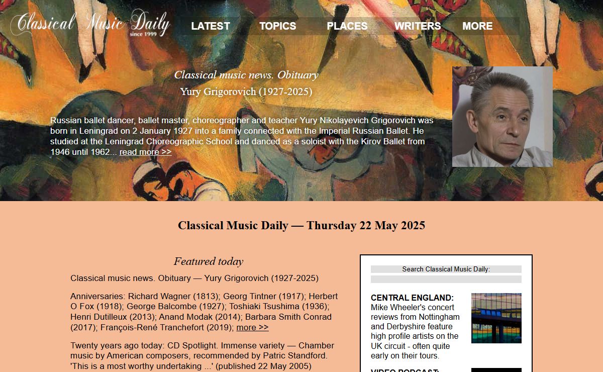 Classical Music Daily