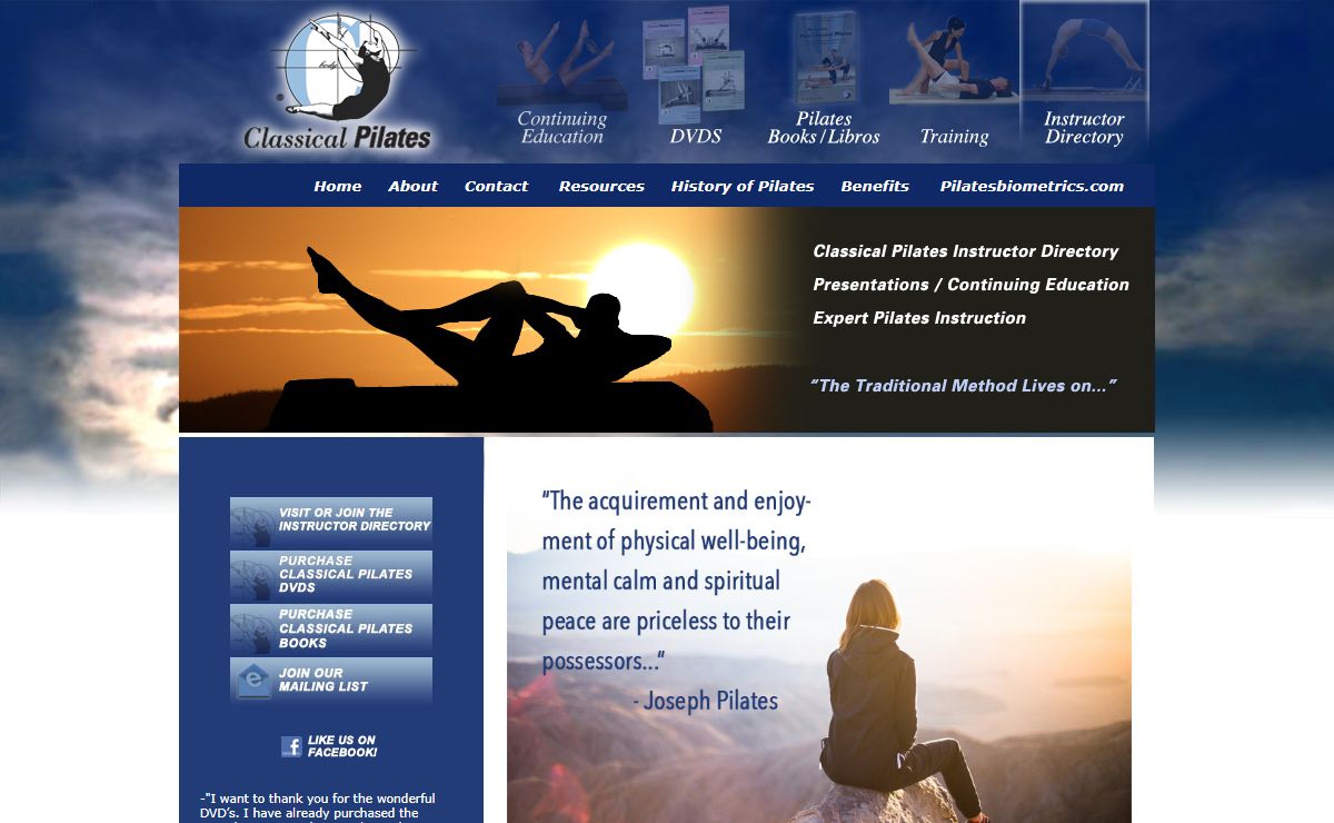 Classical Pilates: DVDs, Books and Continuing Education