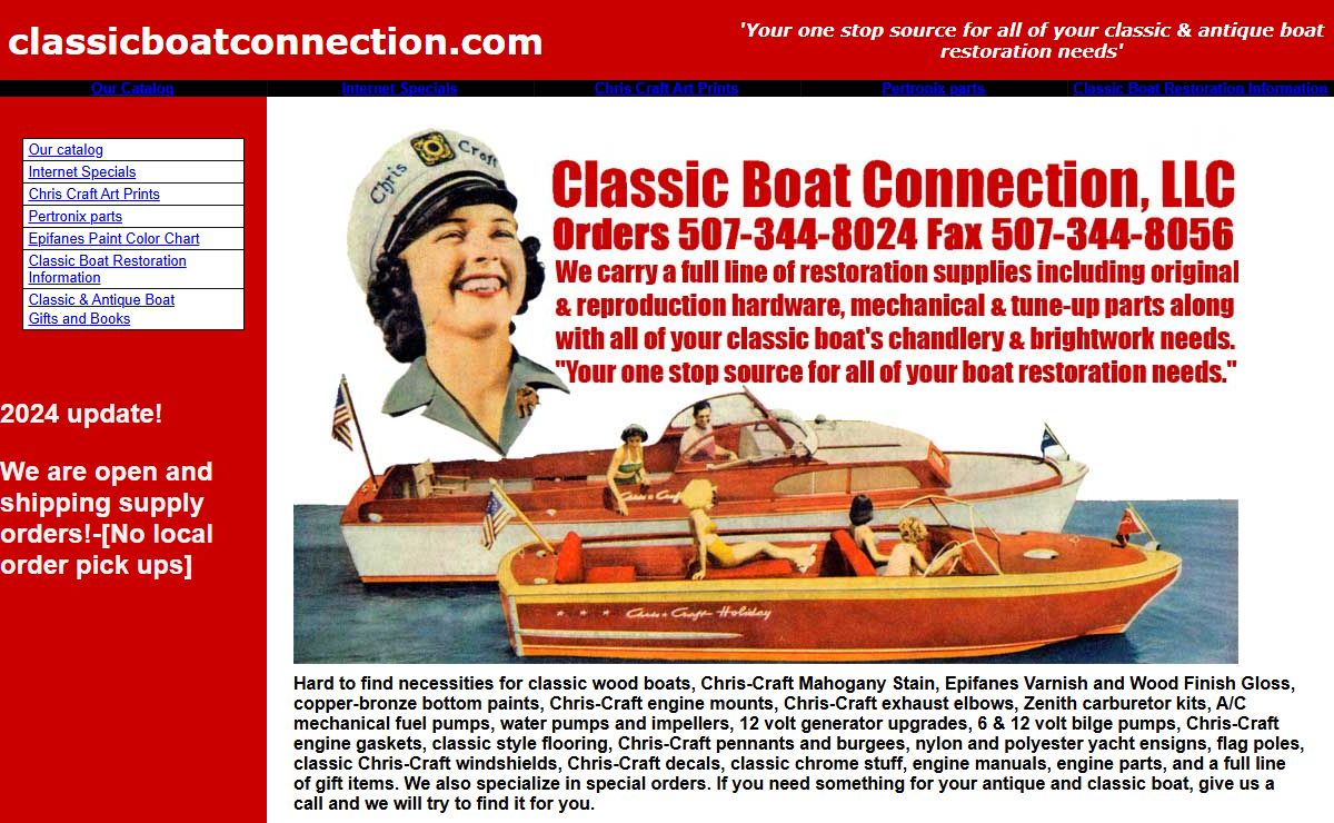 Classic Boat Connection classic boat restoration catalog