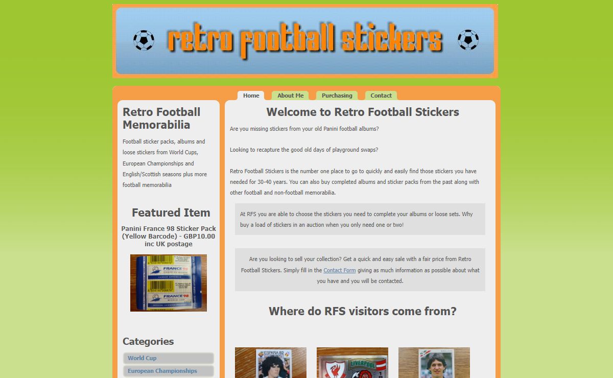 Retro Football Stickers