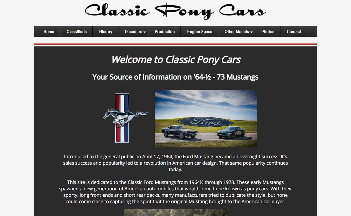 Classic Pony Cars