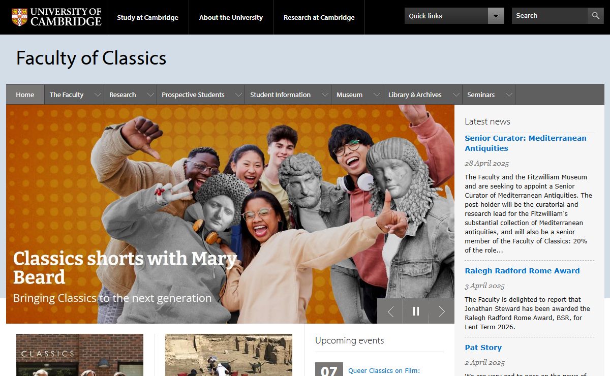 Faculty of Classics |
