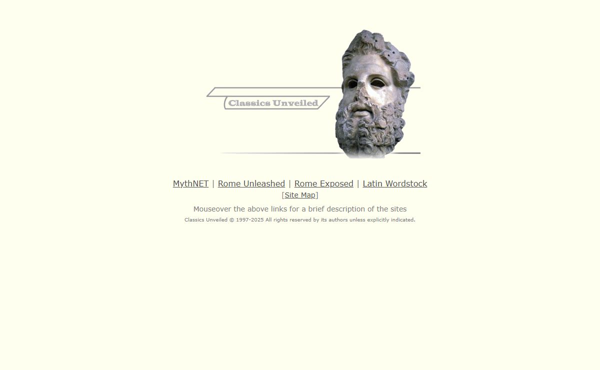 Classics Unveiled - Main Page