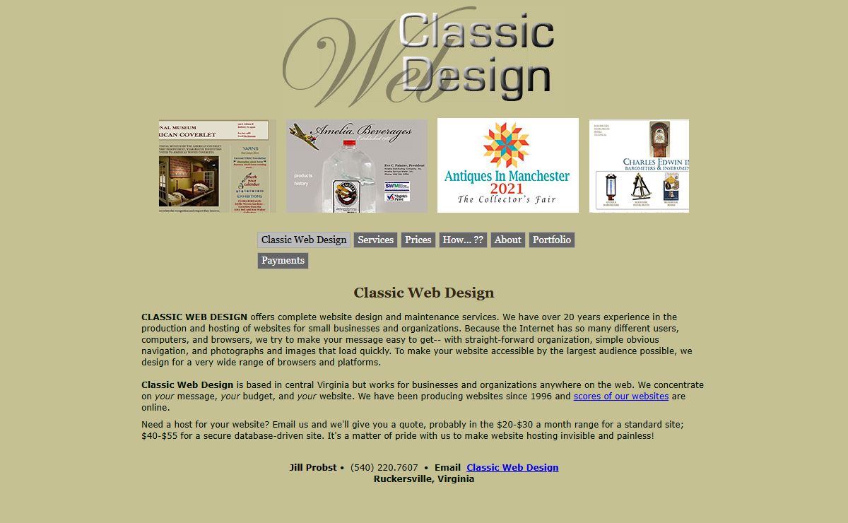 Classic Web Design | intelligent websites, hosting, design | Virginia