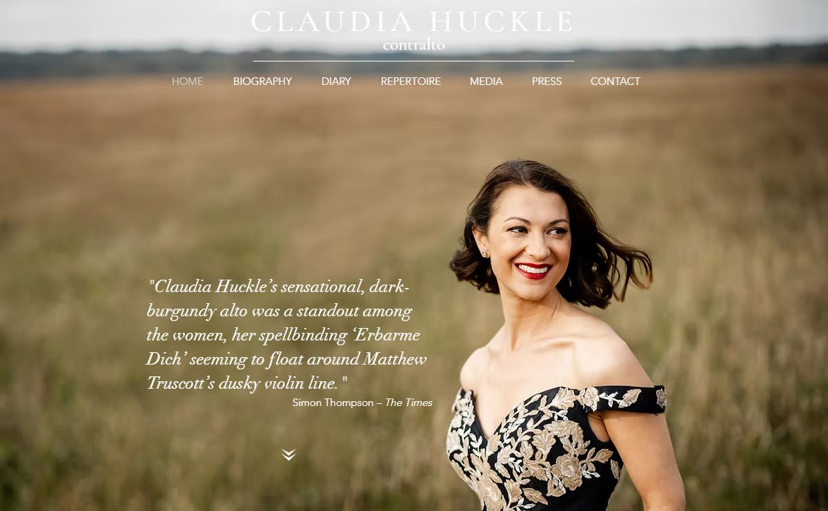 Claudia Huckle - Contralto | Official Website