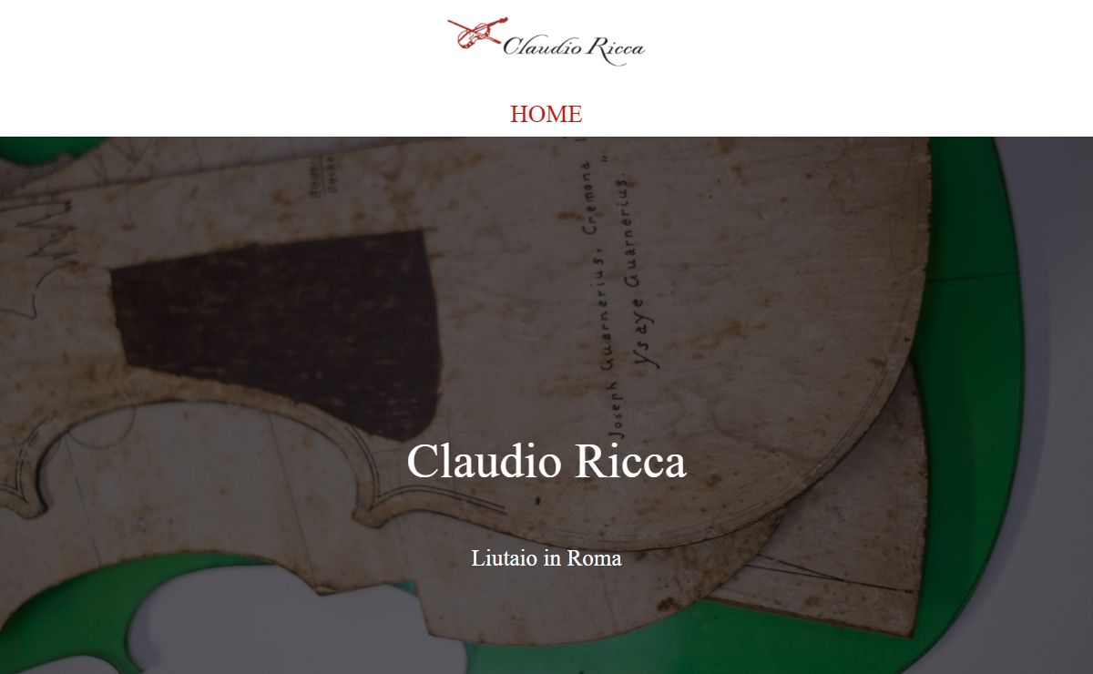 Claudio Ricca – Liutaio in Roma