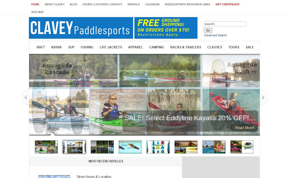 Clavey Paddlesports | Kayaks | Stand Up Paddleboards | Rafts