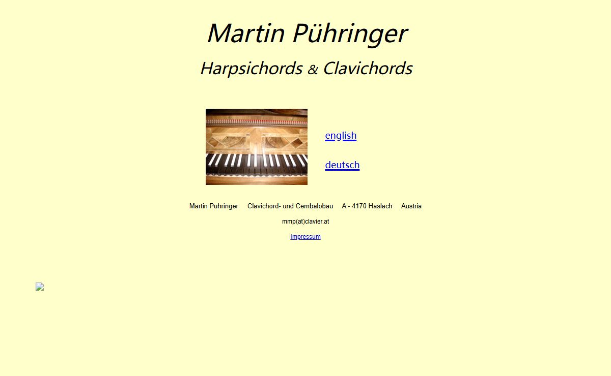 Martin Pühringer Harpsichords