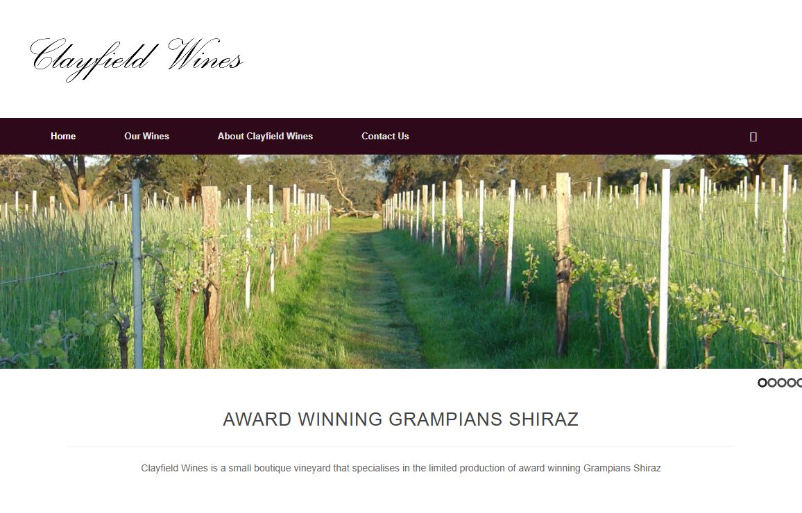 Grampians Shiraz Wine handcrafted by the Award-winning Clayfield Wines