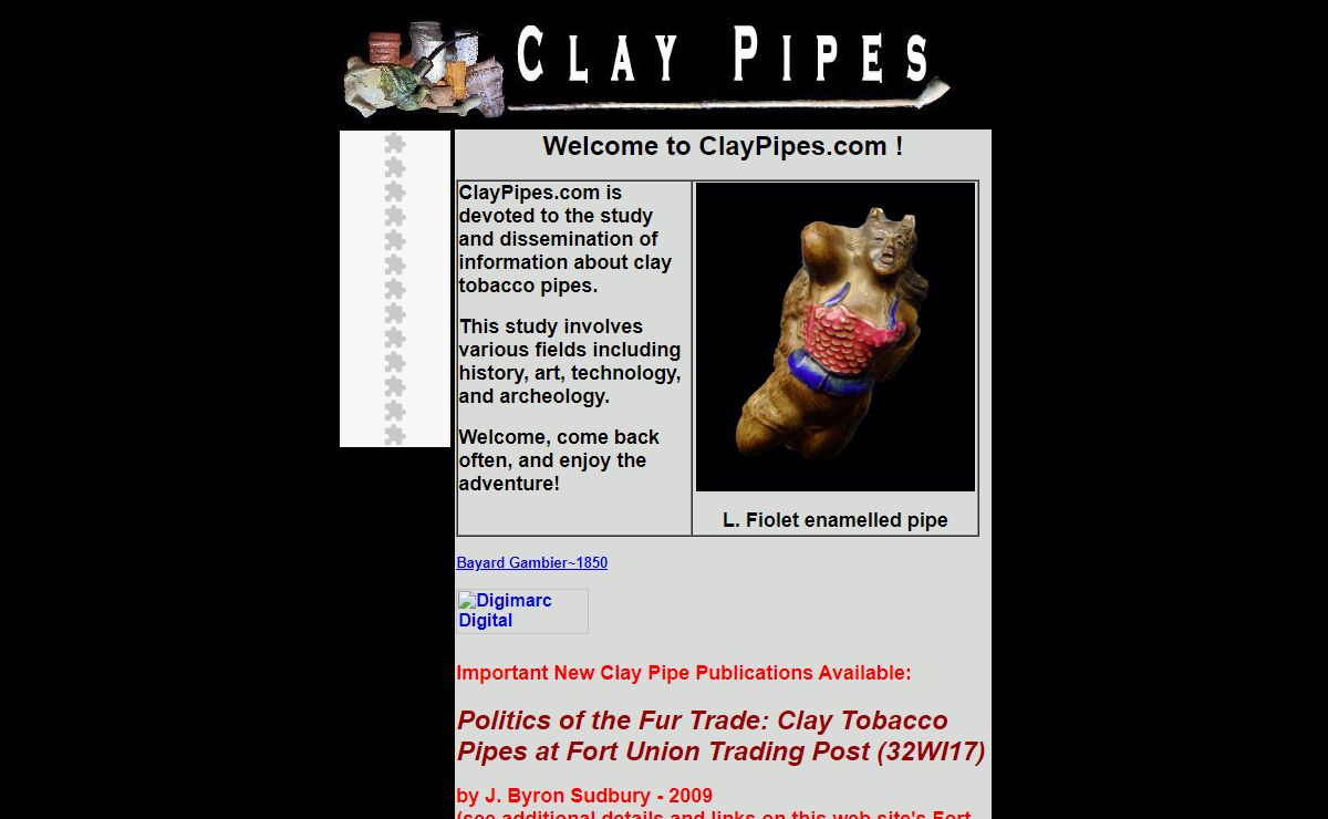 Historic Clay Tobacco Pipes J. Byron Sudbury - Home