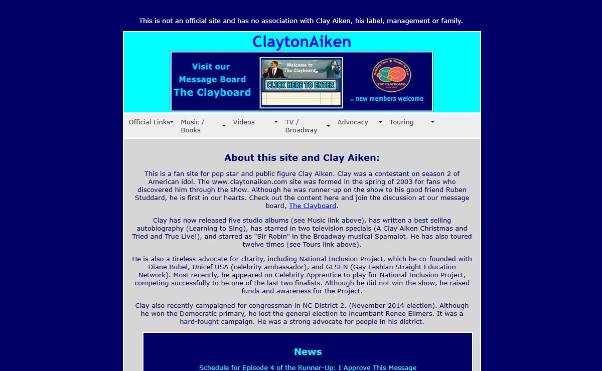 ClaytonAiken - Home