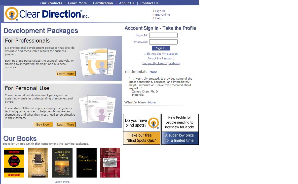 Clear Direction : Self-Understanding Made Simple